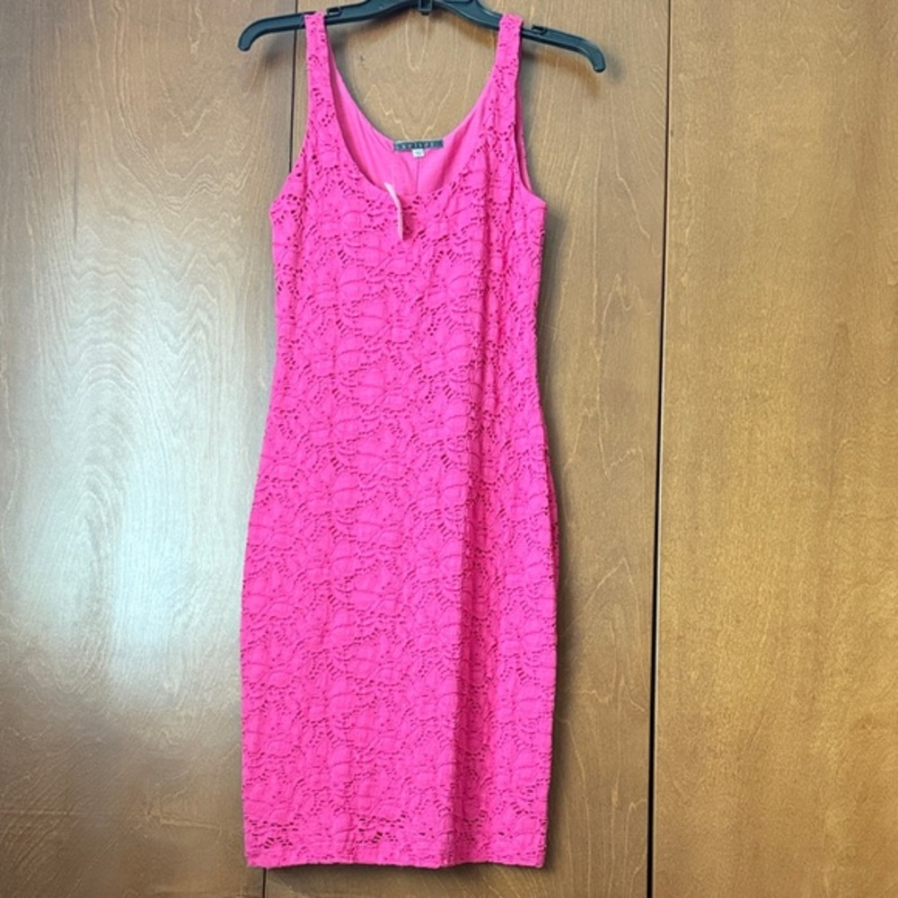 Velvet Brand NWT Ret $150  Pink Lace Overlay Pull-On Body-Con Sz Medium